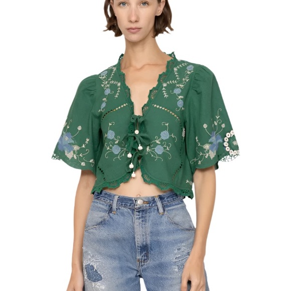 Sea New York Tops - NWOT SEA New York Vesna Embroidered Top